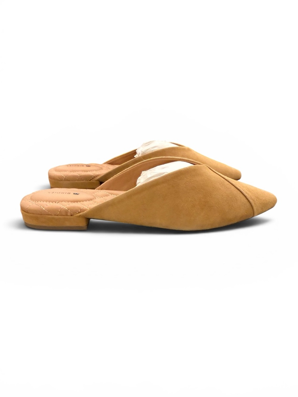 Birdies The Swan Golden Oak Pointed Toe Mules Size 9.5 NIB